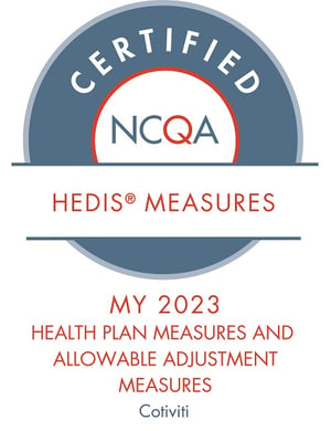 NCQA Certified HEDIS Measures Seal - Cotiviti