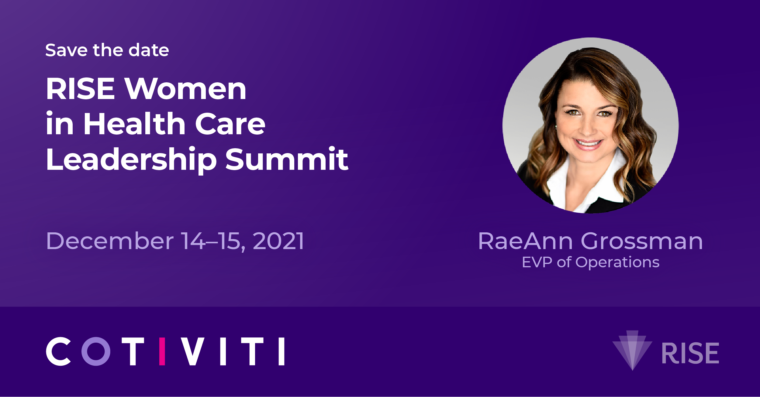 Join Cotiviti at the RISE Women in Health Care Leadership Summit 2021