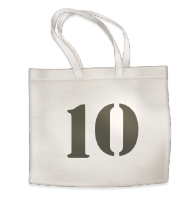 A Feed10 tote bag